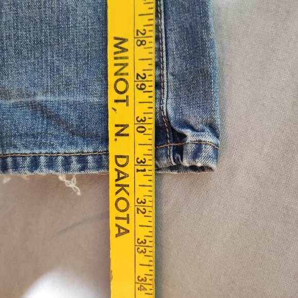 Vintage Calvin Klein Jeans men's size 32X31 hard washed denim blue straight leg - Picture 14 of 15